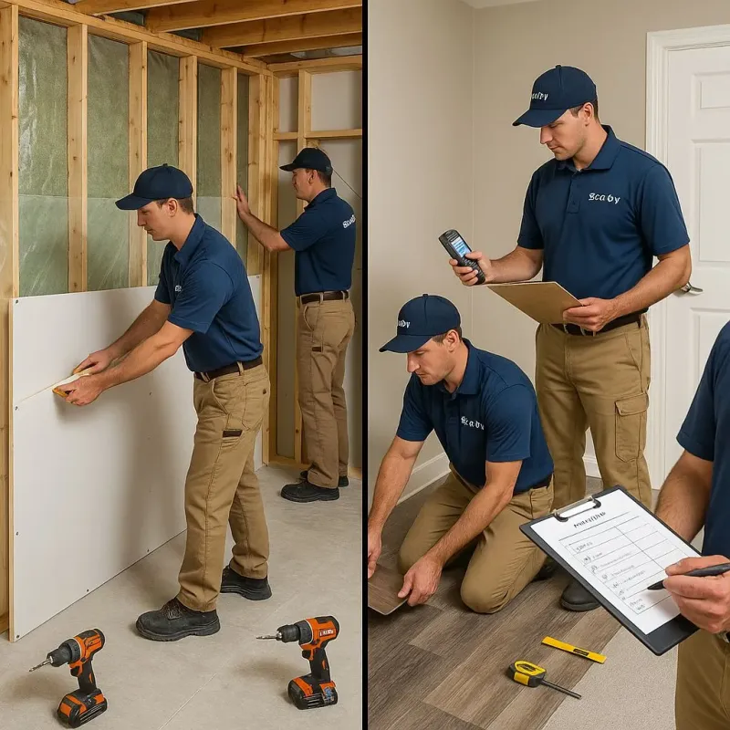 Repairs and Reconstruction process in Spangler, PA